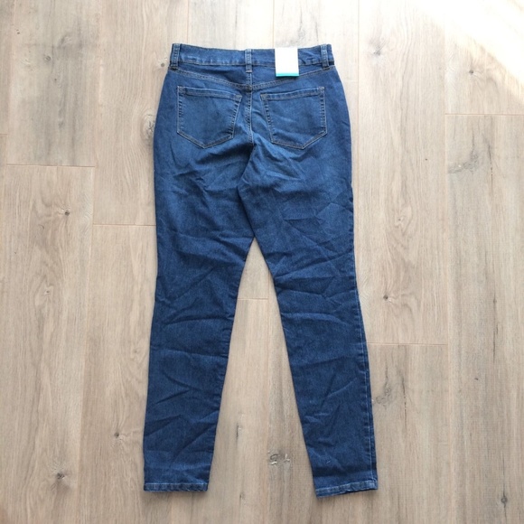 Style Co Tummy Control Skinny Leg Blue Denim Jeans - Picture 7 of 7